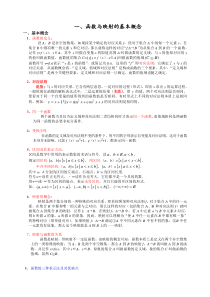 一、函数与映射的基本概念