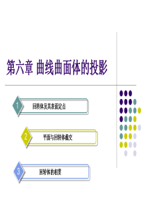 工程制图-第六章--曲线曲面体的投影