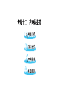 2019中考语文第三部分专题十三古诗词鉴赏复习课件