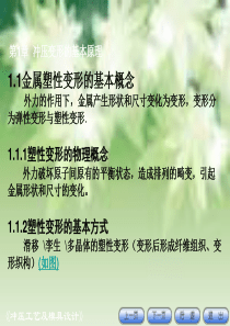 冲压变形基本原理