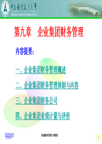 企业集团财务管理研究