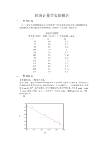 计量经济学实验报告