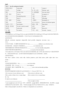 新版牛津英语八年级下Unit-5-8复习