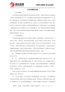 公司治理的内容
