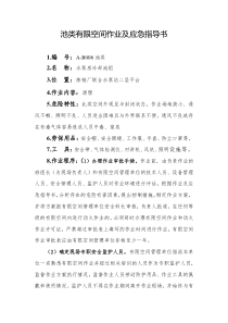 池类有限空间作业及应急指导书