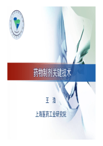 药物制剂关键技术