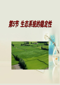 高中生物《第五章 第五节 生态系统的稳定性》课件1 新人教版必修3