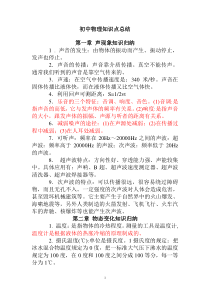 初中物理总结