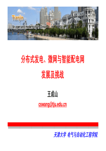 分布式发电、微网与智能配电网的发展及挑战-王成山