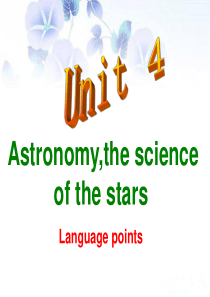人教版高中英语必修三课件：U4 Language points