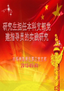 58党建工作总结汇报PPT(完整版)