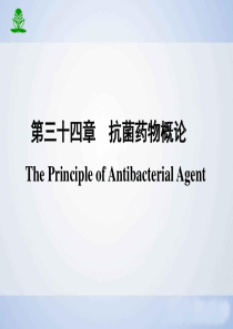34第三十四章--抗菌药物概论