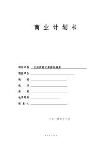 商务酒店商业计划书(xin)