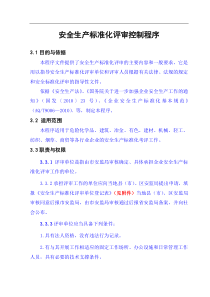 安全标准化评审过程控制文件