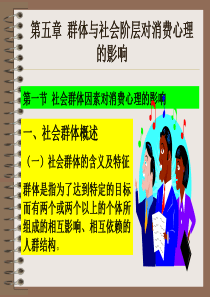 消费心理学(第三版)-第五章-群体与社会阶层对消费心理的影响共24页