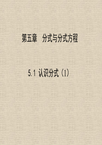 北师大版八年级数学下册5.1.1认识分式(1)