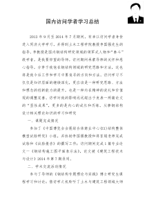访问学者学习总结