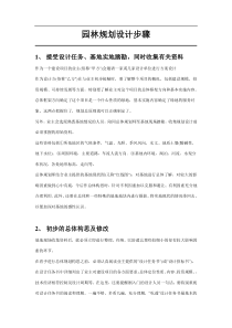 园林规划设计步骤