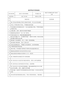 临时用电专项检查表