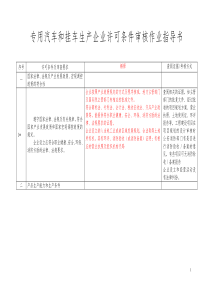 专用汽车准入-审查作业指导书
