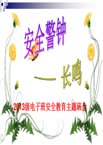 安全主题班会教案资料