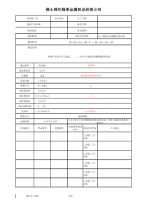 CASS盐雾试验测试报告