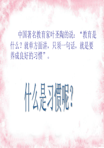 习惯成就未来主题班会