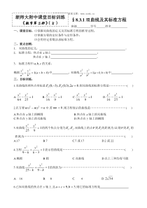 831双曲线及其标准方程1