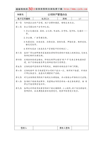 公司财产管理办法