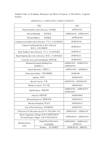 ASTM-D7031-11木塑复合材料产品物理力学性能评价-简表