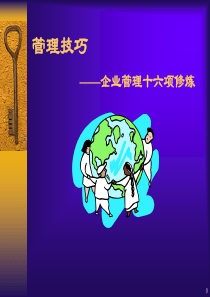 管理技巧-企业管理十六项修炼