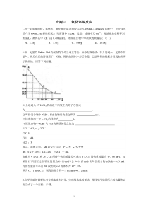 武汉三中2014届二轮专题三氧化还原反应练习