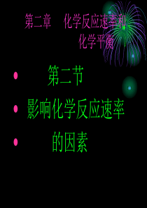 高三化学课件第二章第二节影响化学反应速率的因素1新课标选修4高三化学课件