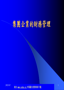 集团企业的财务管理(ppt 26)