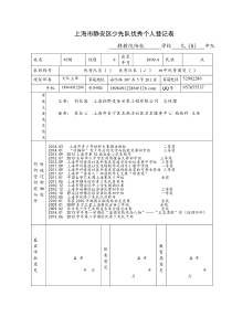 区少先队优秀个人登记表(刘畅)(1)