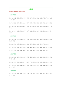部编部1-3年级下册听写词语-期末重点语文默写