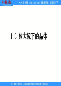 教科版小学科学六年级下册13放大镜下的晶体PPT课件2