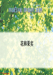 青岛小学科学四年级上册5花和果实PPT课件3