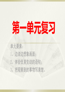 小学语文部编版三年级下册第一单元复习课件2