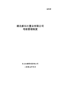 北大纵横—湖北新长江考核管理制度
