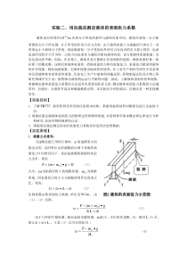 用拉脱法测定液体的表面张力系数实验