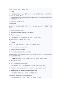 Shall---should---will----would--用法