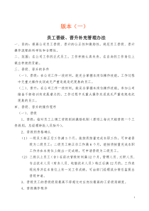 员工晋升管理办法(2个版本)