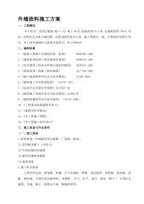 外墙涂料施工方案(方案值得参考)