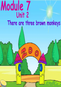 There are three brown monkeys