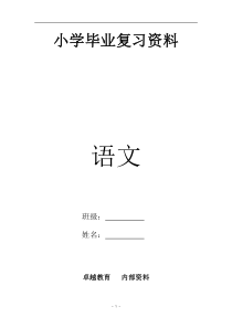 六年级语文总复习资料