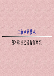 计算机考试三级网络技术《服务器操作基础