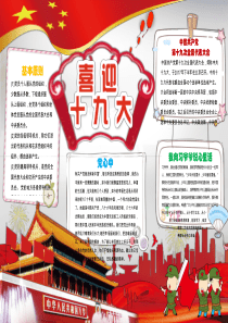 04十九大电子手抄报模板