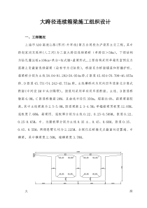 A大跨径箱梁施工方案A大跨径箱梁施工方案
