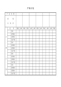 产销计划word模板